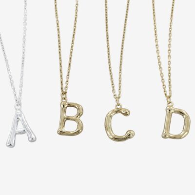 Alphabet Necklace Gold