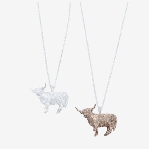 Standing Highland Cow Necklace