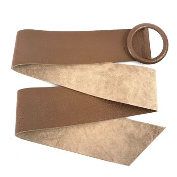 Ceinture en cuir Floor - taupe 2