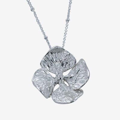 Sterling Silver Hydrangea Necklace