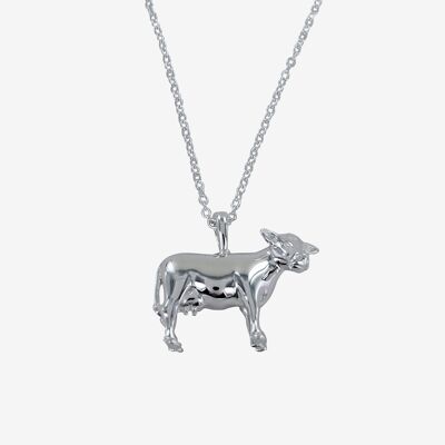 Collana in argento sterling con ranuncolo la mucca