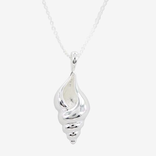 Conch Shell Sterling Silver Necklace