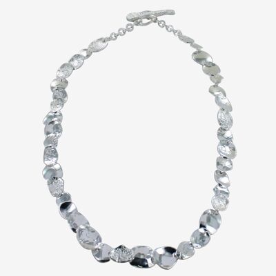 Sterling Silver Pretty Pebble Necklace