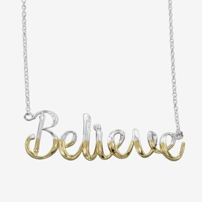 Believe Script Halskette