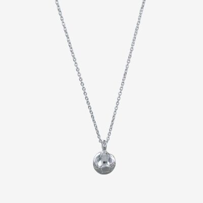 Silver Football Necklace