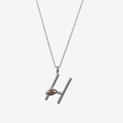 Collier Argent Rugby