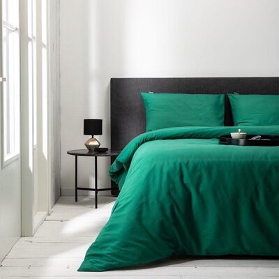 Fresh & Co bottle green hotel set duvet covers - 240x220cm