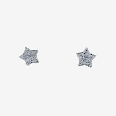 Edged Sparkle Star Stud