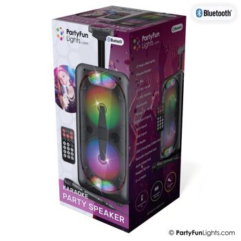 Kit karaoké Bluetooth XXL - enceinte de fête - éclairage de fête - microphone - télécommande 3