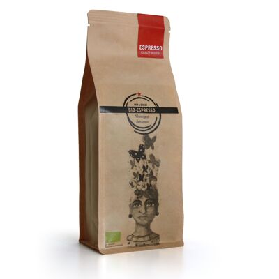 Mezcla de espresso orgánico Nicaragua/Tanzania, 250 g, frijoles