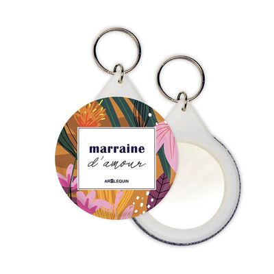 Porte-clés "marraine d'amour" (Cannelle)