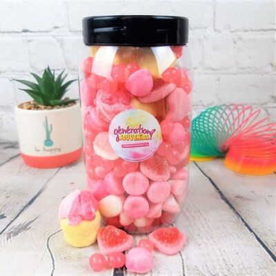 Bocal de bonbons roses - Candy Mix