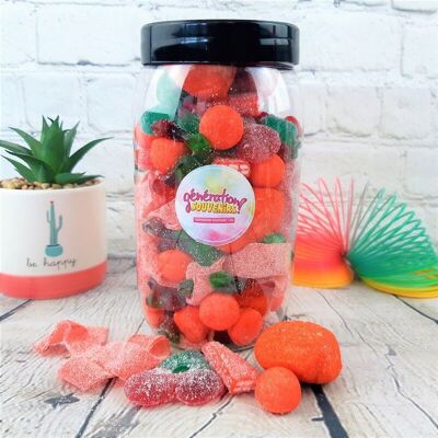 Jar of red candies - Candy Mix