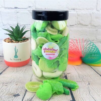 Green Candy Jar - Candy Mix