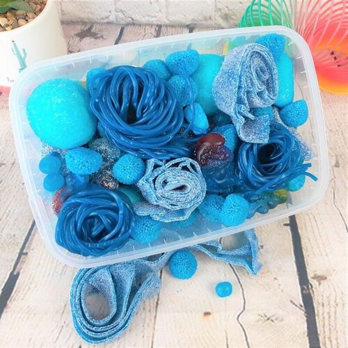 Lunch Box de bonbons bleus - Candy Mix