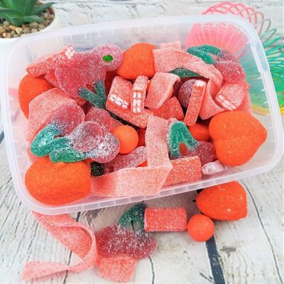 Rote Süßigkeiten-Lunchbox – Süßigkeiten-Mix