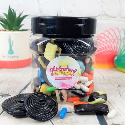 Small jar of licorice sweets - Candy Mix