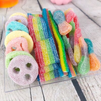 Plateau de bonbons arc-en-ciel - Candy Board - 1 personne