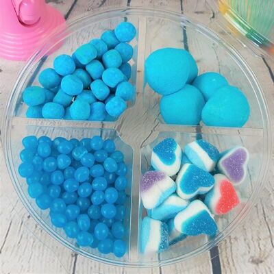 Plateau de bonbons bleus - Candy Mix
