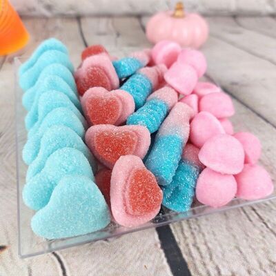 Pink and blue candy tray - Candy Board - 1 person