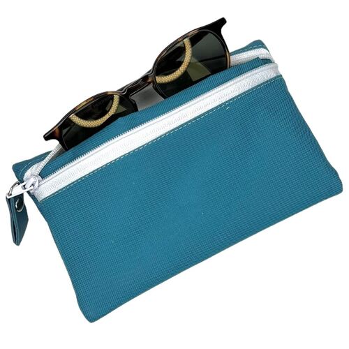 Trousse à lunettes, "Brooklyn" turquoise