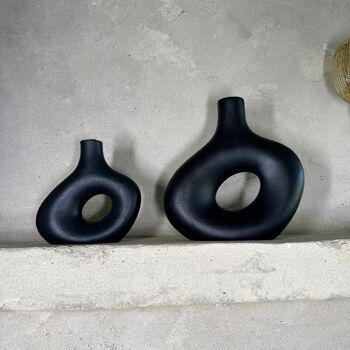 Vase Céramique - Luna Vase Noir Small 3
