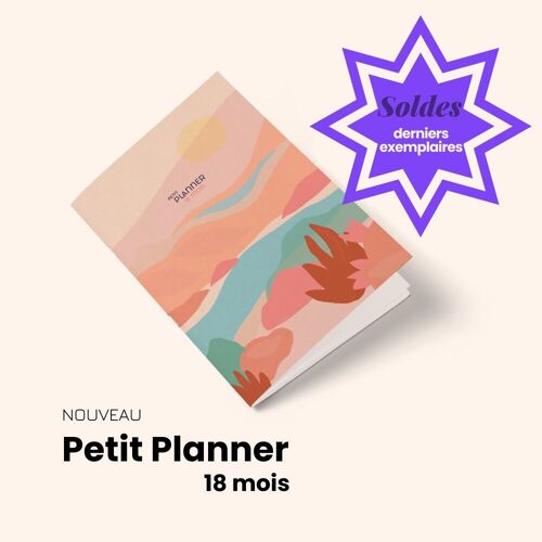SOLDES -40% Petit Planner mensuel sans date - coloris RIVIERA