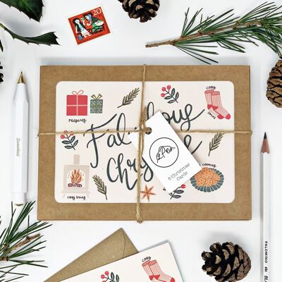 Navidad maravillosa y fabulosa - Paquete de 8 tarjetas