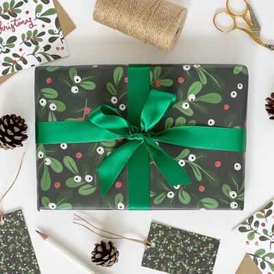 Weihnachts-GRÜNE Mistel-Geschenkverpackung