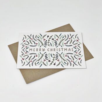 Carte Motif de Noël "Joyeux Noël" 4