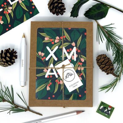 Weihnachten & Noel – Packung mit 8 Karten