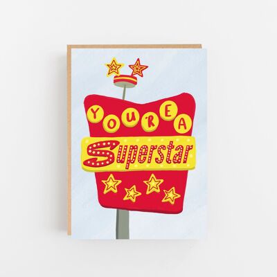 Carte Tu es une superstar