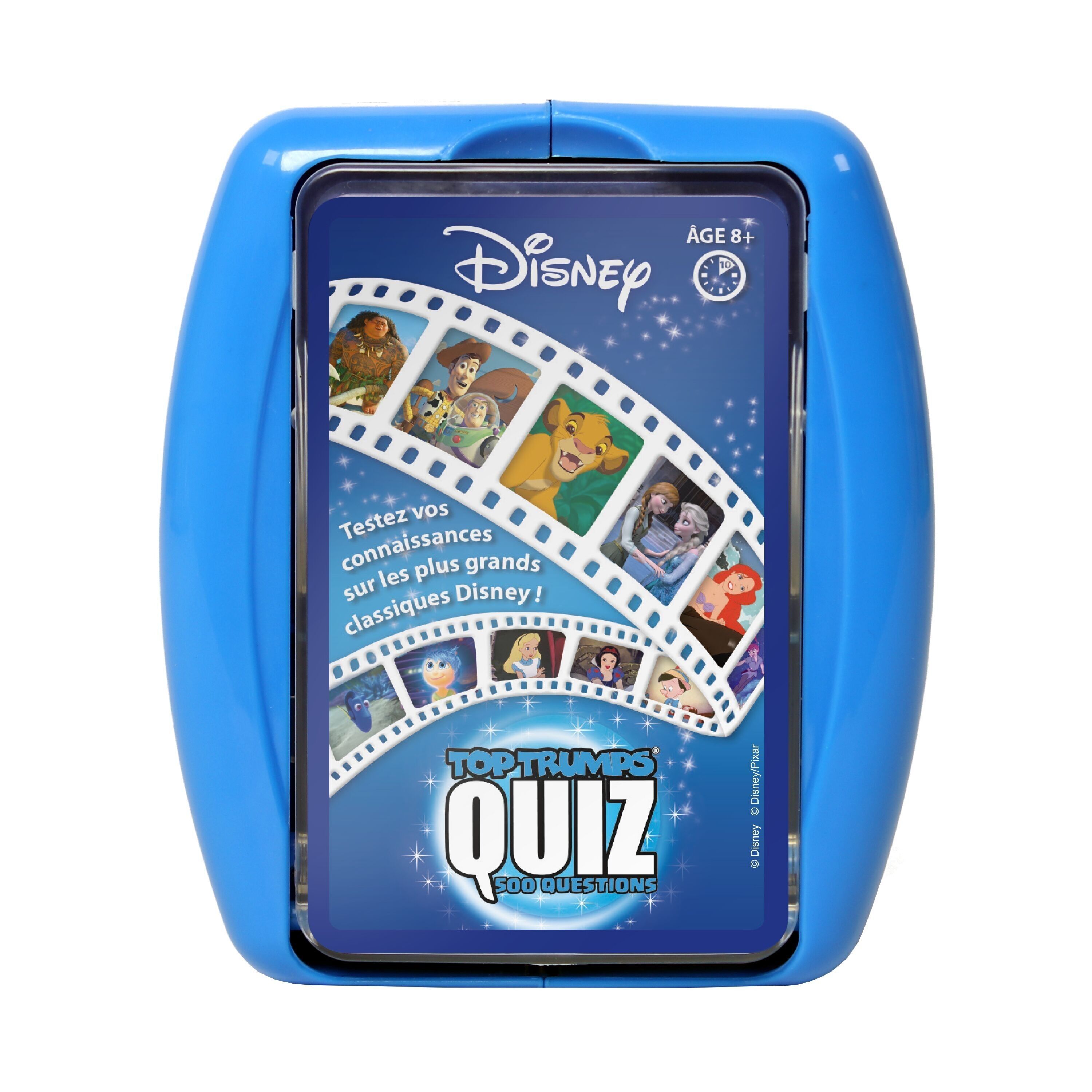 DISNEY QUIZ – Brettspiel – Quizspiel – Offiziell lizenziert von Disney – Top Trumps – Gewinnzüge – Geburtstagsgeschenk – Weihnachtsgeschenk für Kinder ab 8 Jahren