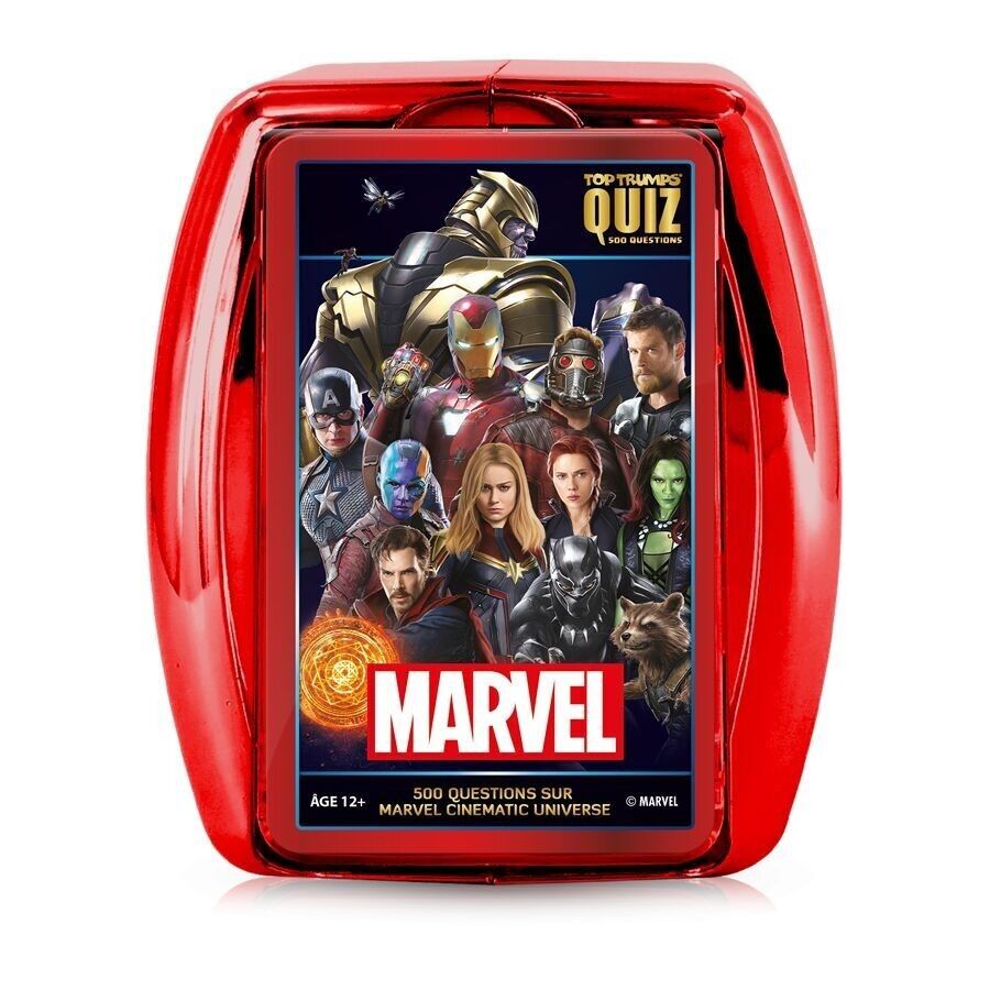 MARVEL CINEMATIC UNIVERSE QUIZ - Gioco da tavolo - Gioco a quiz - Licenza Marvel - Top Trumps - Mosse vincenti - Regalo di compleanno - Regalo di Natale - Fan Marvel