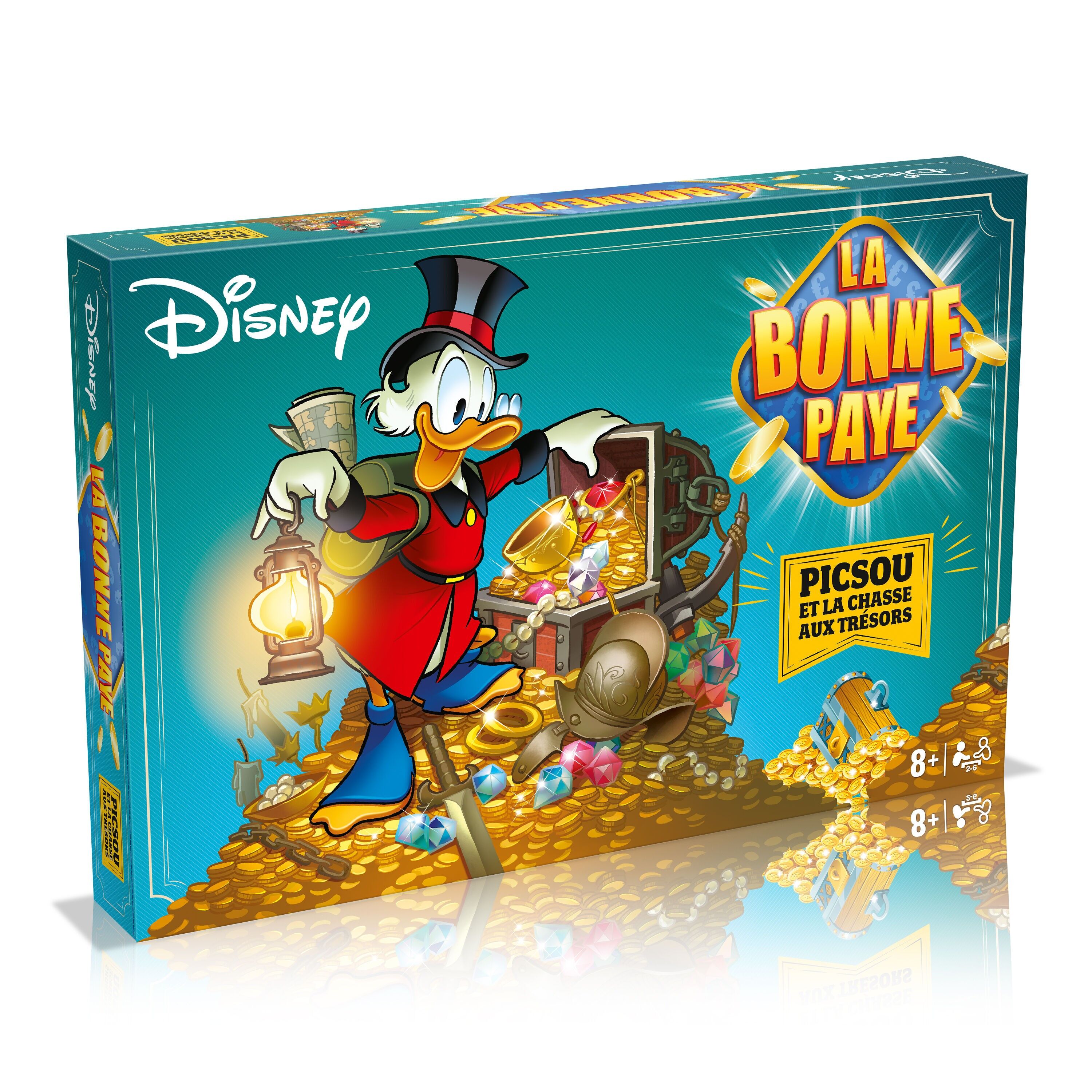 PAYDAY SCROOGE E LA CACCIA AL TESORO - Gioco da tavolo ufficiale - Licenza Disney - Hasbro Winning Moves - Regalo di Natale per bambini dagli 8 anni in su