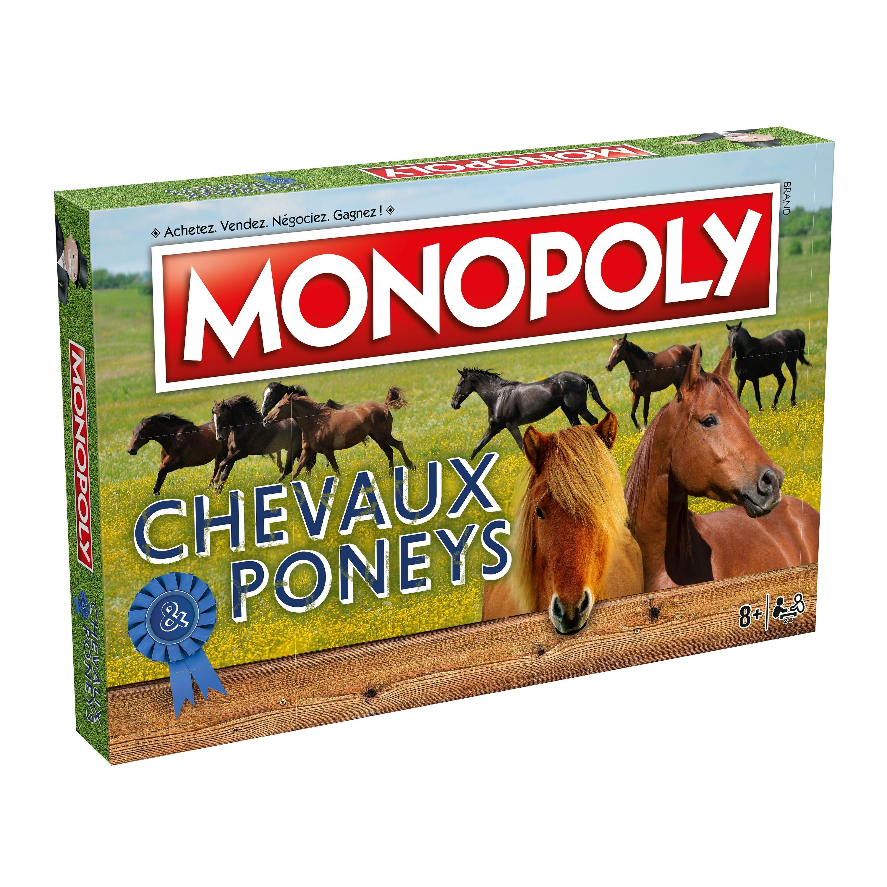 MONOPOLY CAVALLI E PONY - Gioco da tavolo ufficiale - Gioco per famiglie - Hasbro Winning Moves - Regalo di Natale per gli appassionati di equitazione - Regalo di compleanno per gli amanti dei cavalli