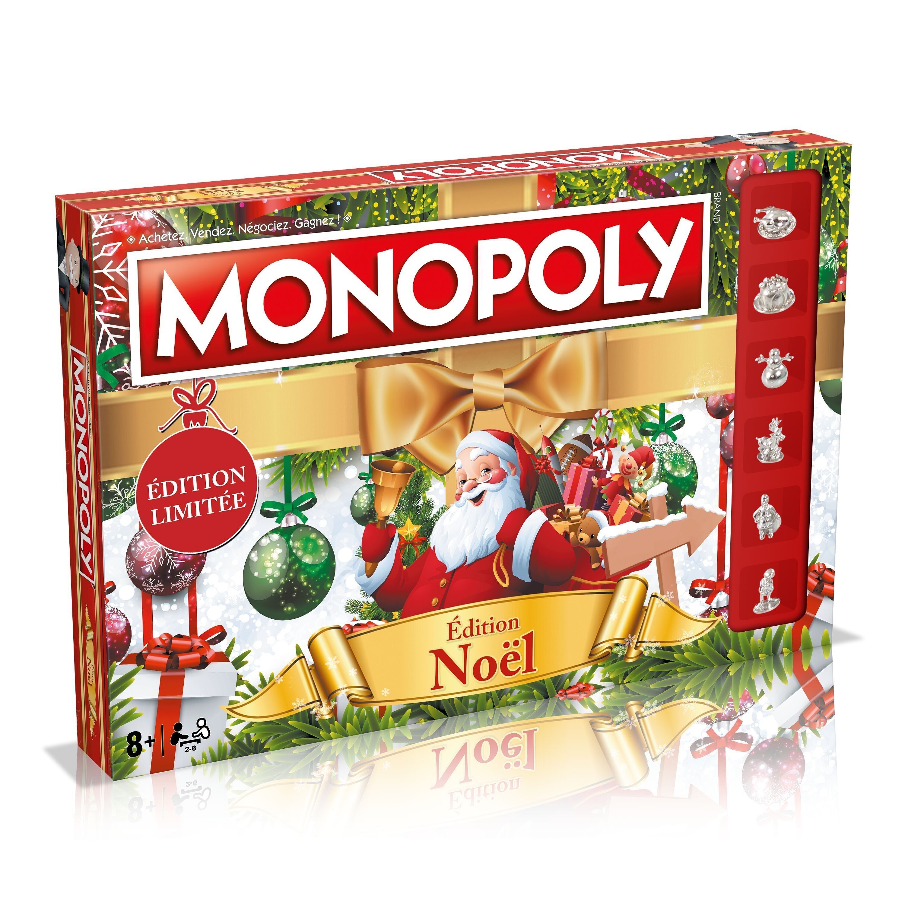 MONOPOLY CHRISTMAS - Gioco da tavolo ufficiale - Gioco per famiglie - Hasbro Winning Moves - Regalo di Natale