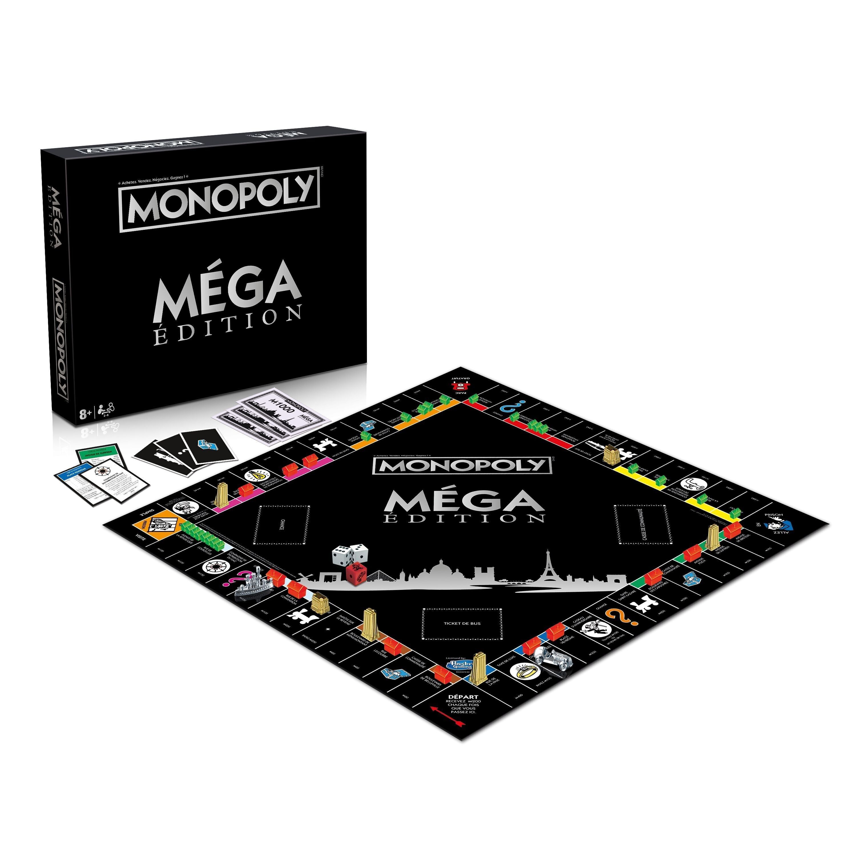 MONOPOLY MEGA EDITION – Brettspiel – Premium-Version – Hasbro Winning Moves – Weihnachtsgeschenk