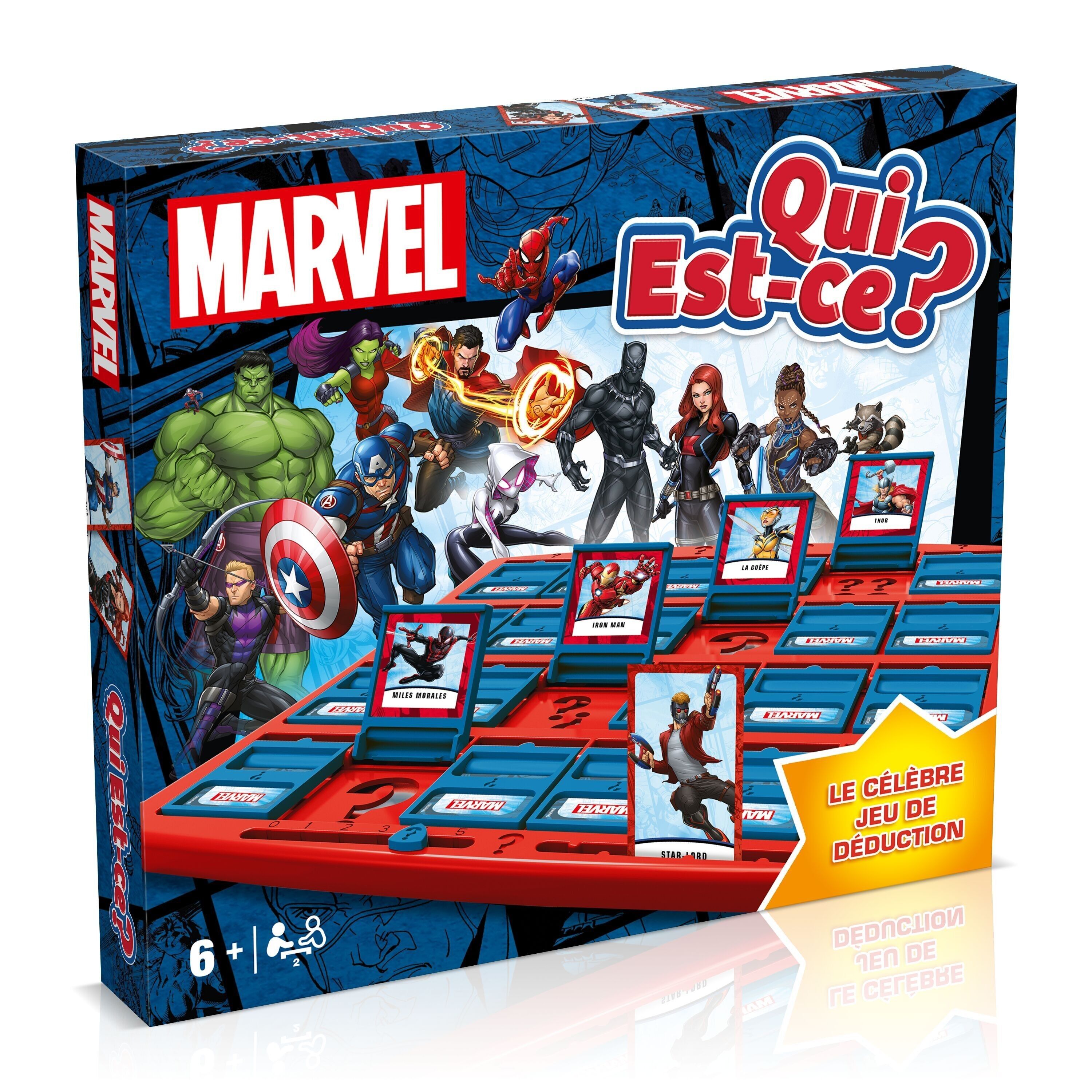 WER IST ES ?MARVEL – Offizielles Brettspiel – Marvel-Lizenz – Hasbro Winning Moves – Weihnachtsgeschenk für Kinder ab 6 Jahren