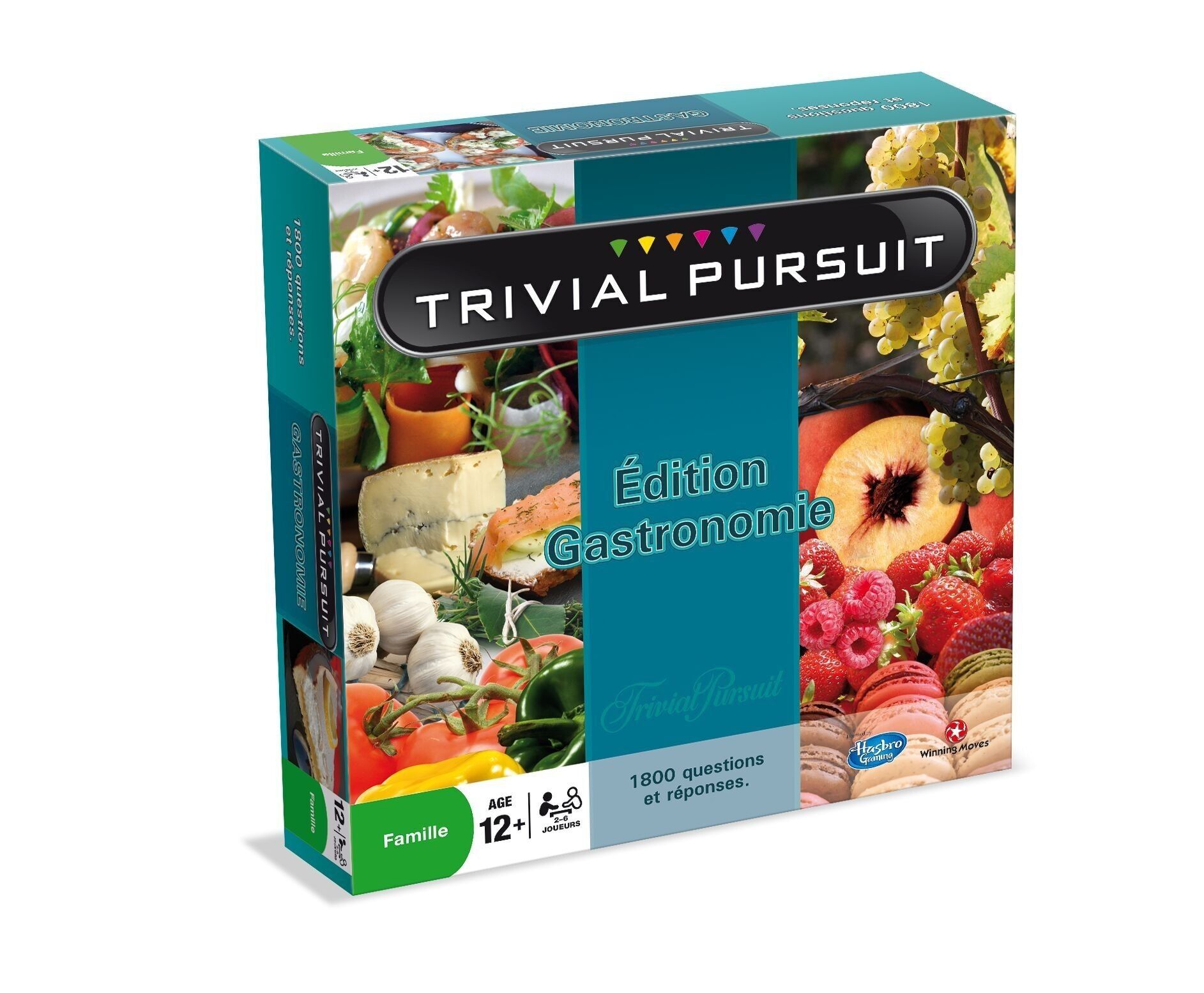 TRIVIAL PURSUIT GASTRONOMY - Quiz Board Game - Gioco tra amici - Hasbro Winning Moves - Fooding Gastronomy Universe - Regalo di Natale