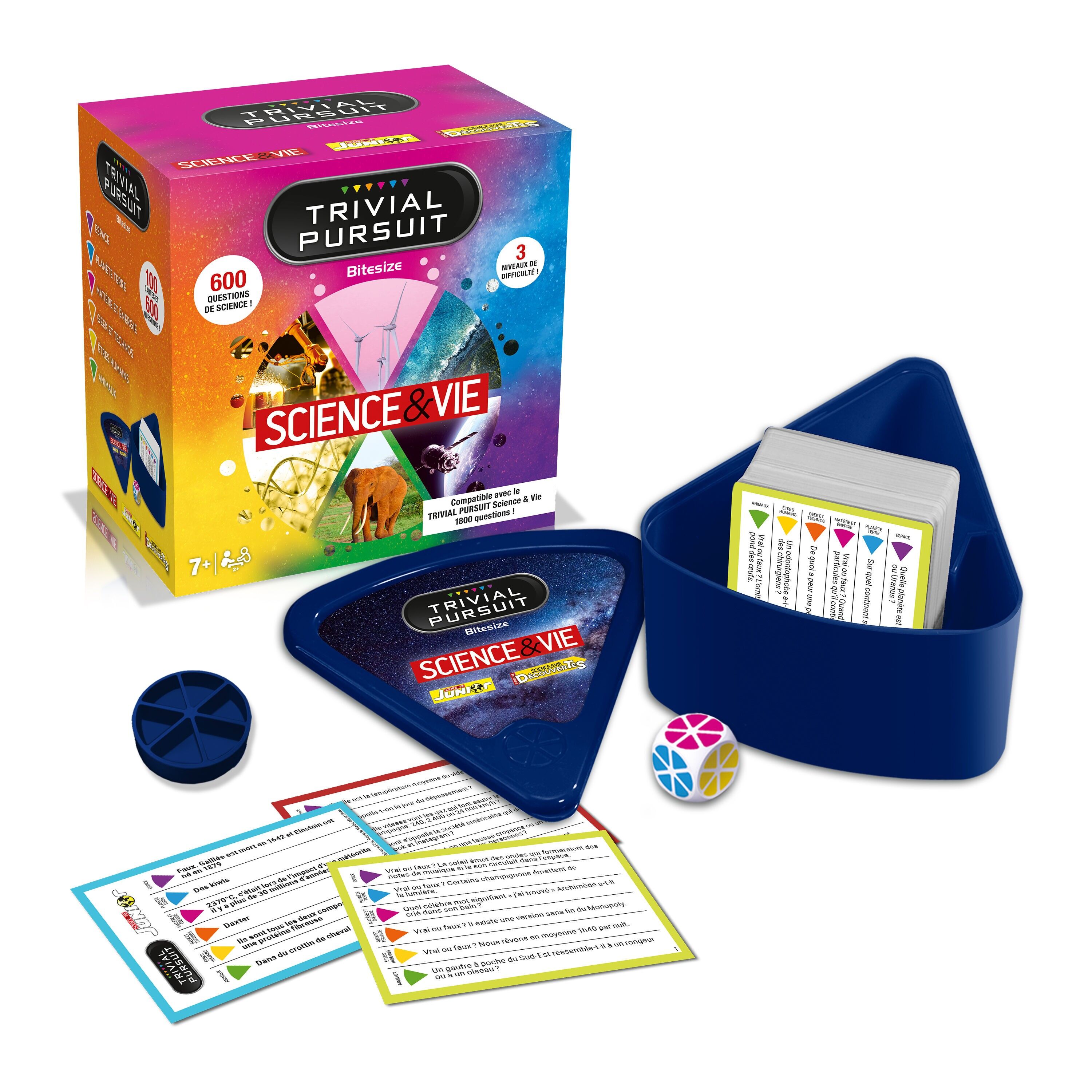 TRIVIAL PURSUIT VOYAGE SCIENCE & LIFE - Gioco da tavolo a quiz - Gioco per famiglie - Gioco educativo - Hasbro Winning Moves - Regalo di Natale - Regalo di compleanno