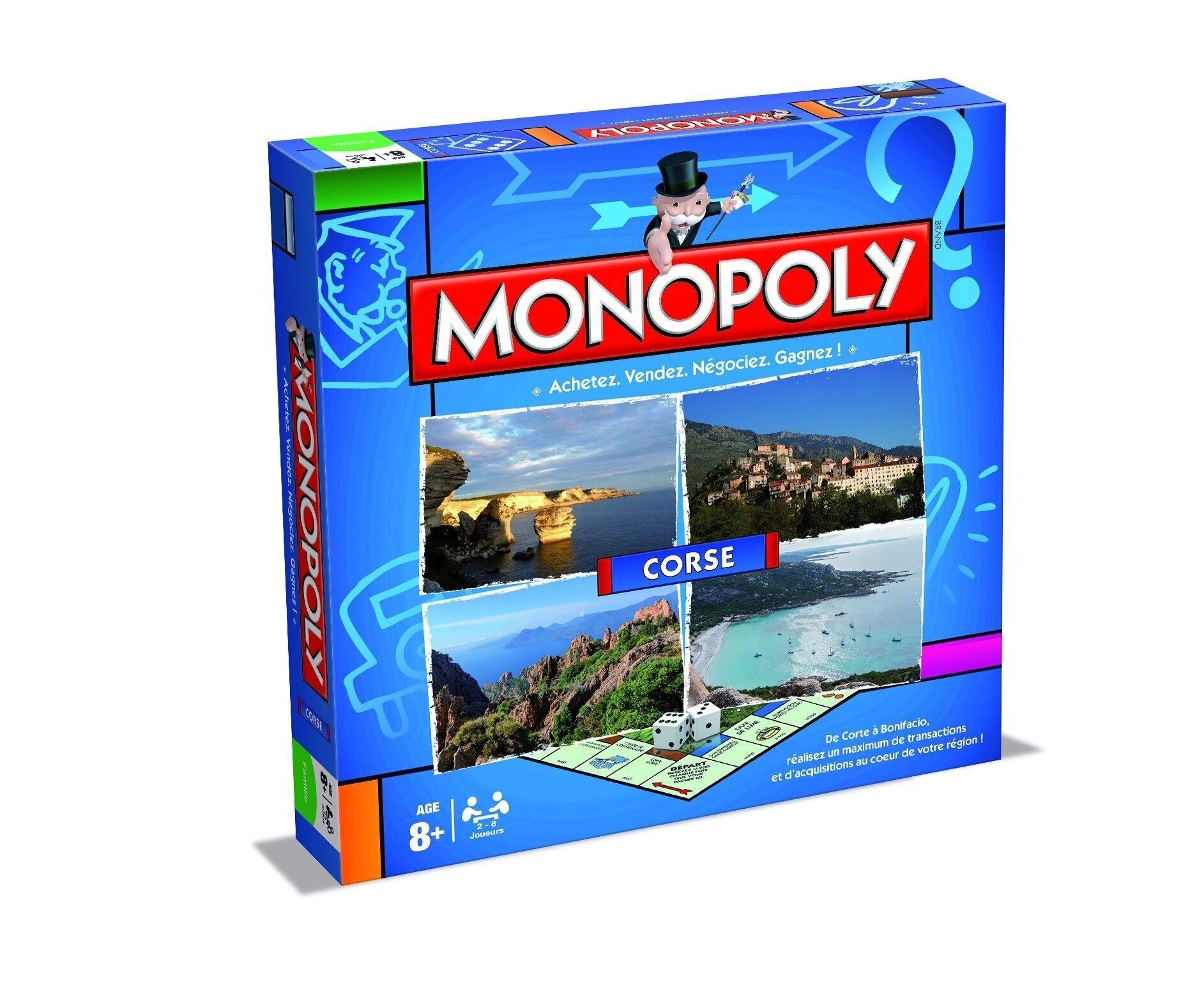 MONOPOLY CORSICA – Brettspiel – Städte & Regionen Edition – Hasbro Winning Moves – Geschenkidee