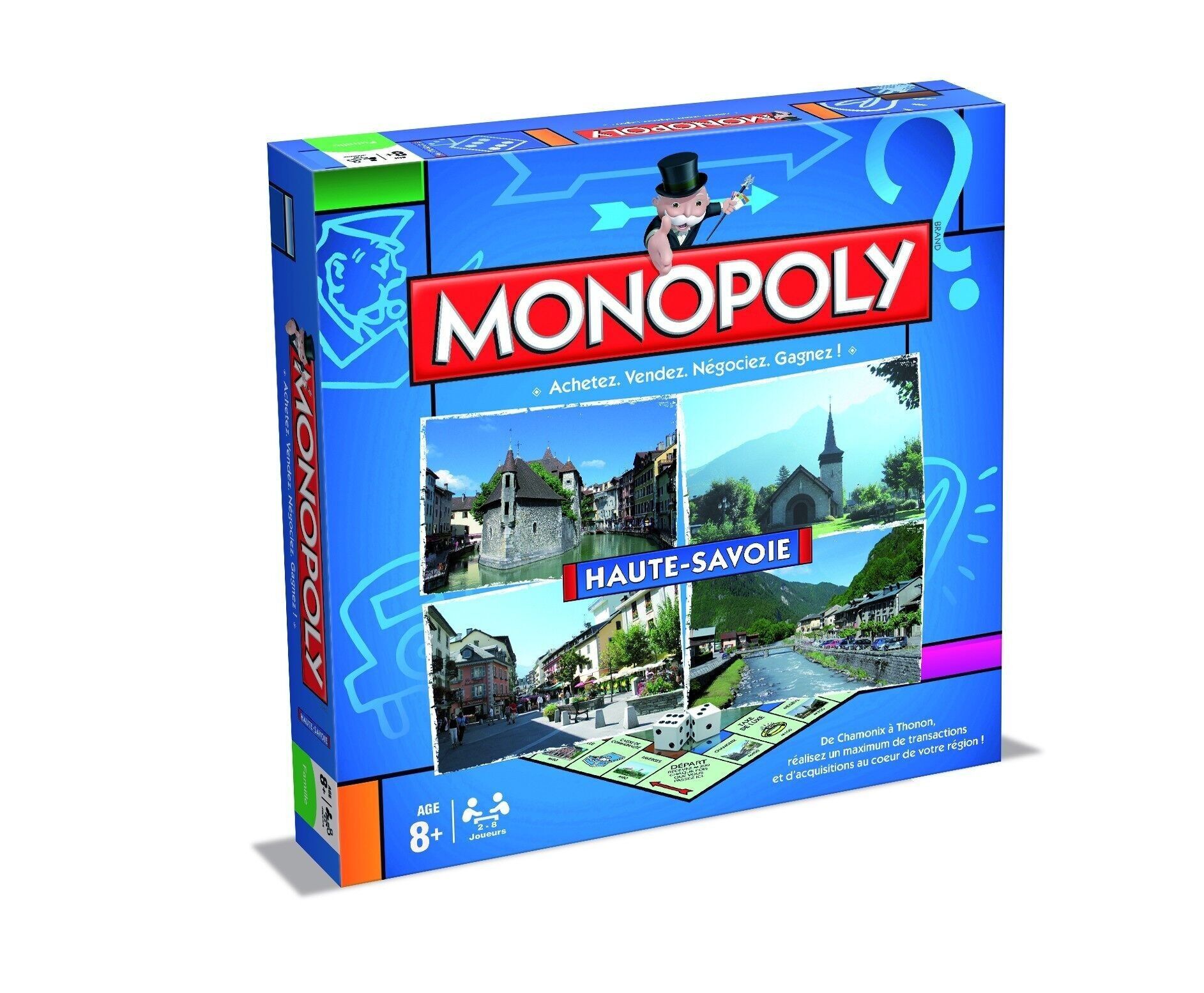 MONOPOLY HAUTE-SAVOIE - Gioco da tavolo - Edizione Città e Regioni - Hasbro Winning Moves - Idea regalo
