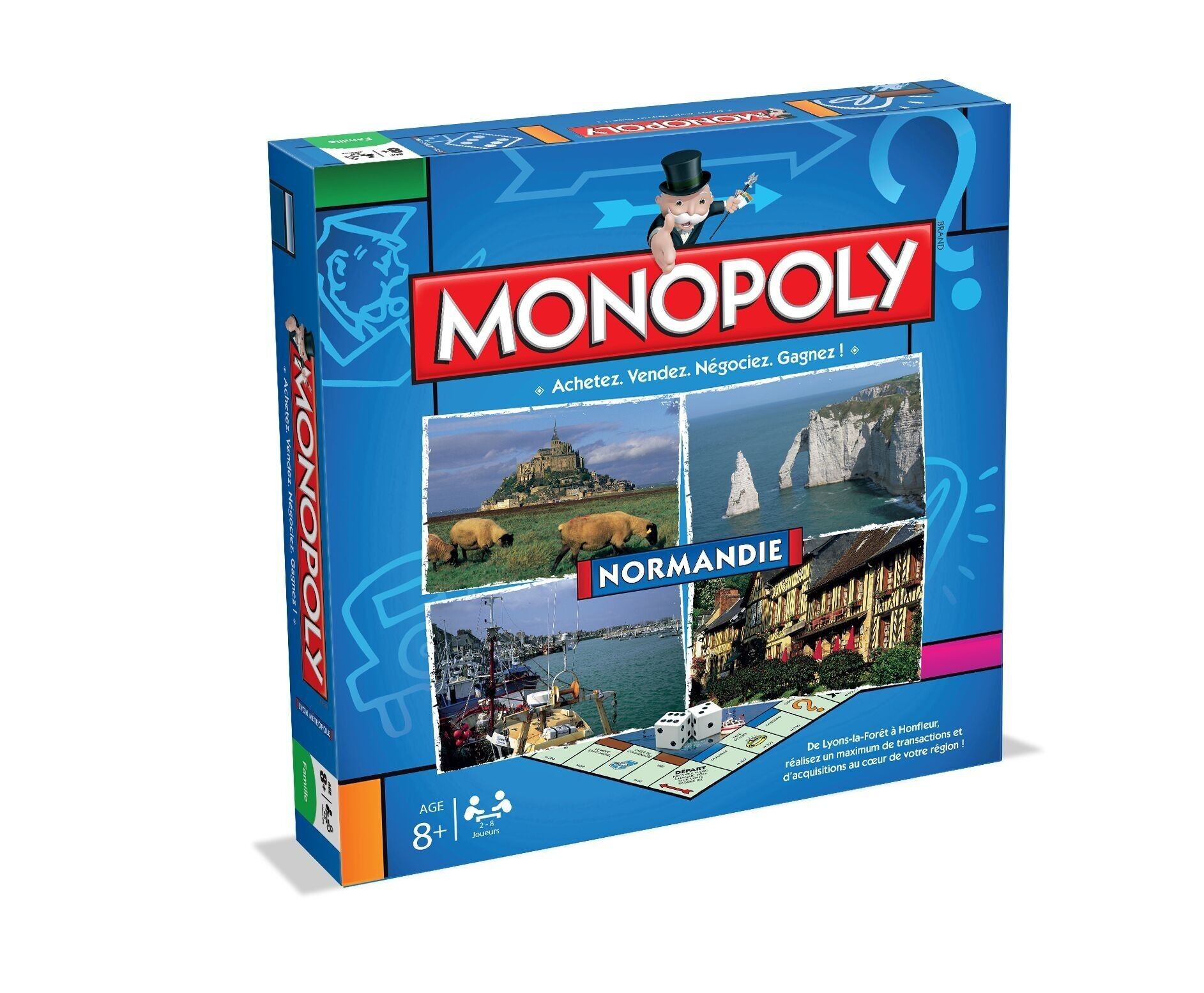MONOPOLY NORMANDY - Gioco da tavolo - Edizione Città e Regioni - Hasbro Winning Moves - Idea regalo