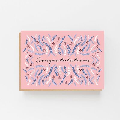 Carte de félicitations