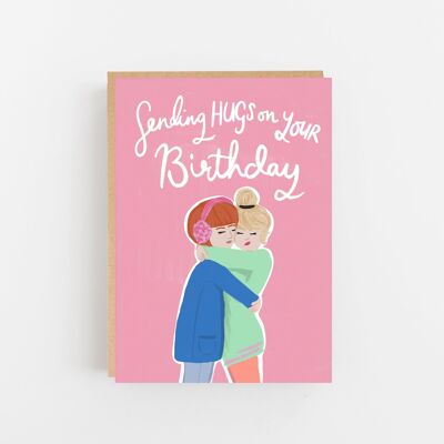 Enviando abrazos en tu cumpleaños