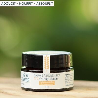 Organic Lip Balm N°2 Sweet Orange