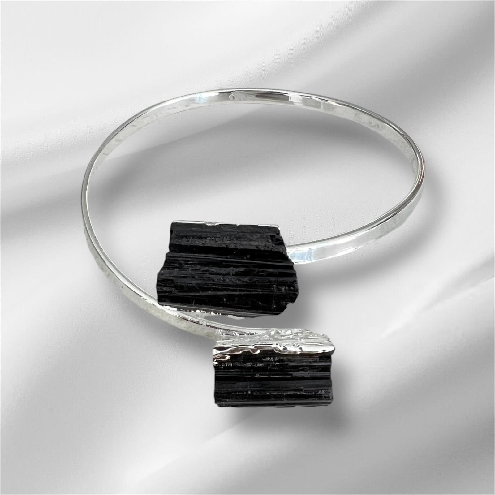 Bracciale Tormalina placcato in Argento - Doppio Punto