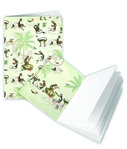 Cahier A6 ligné - Singes (SKU: 9861)