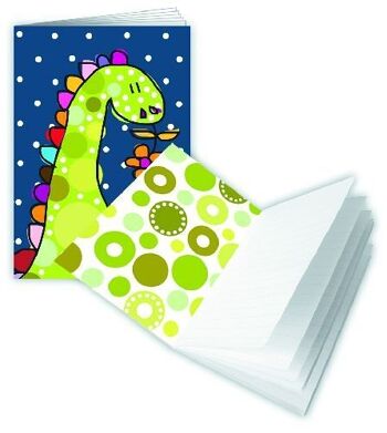 Carnet A6 design ligne : Dinosaure (SKU : 8566)